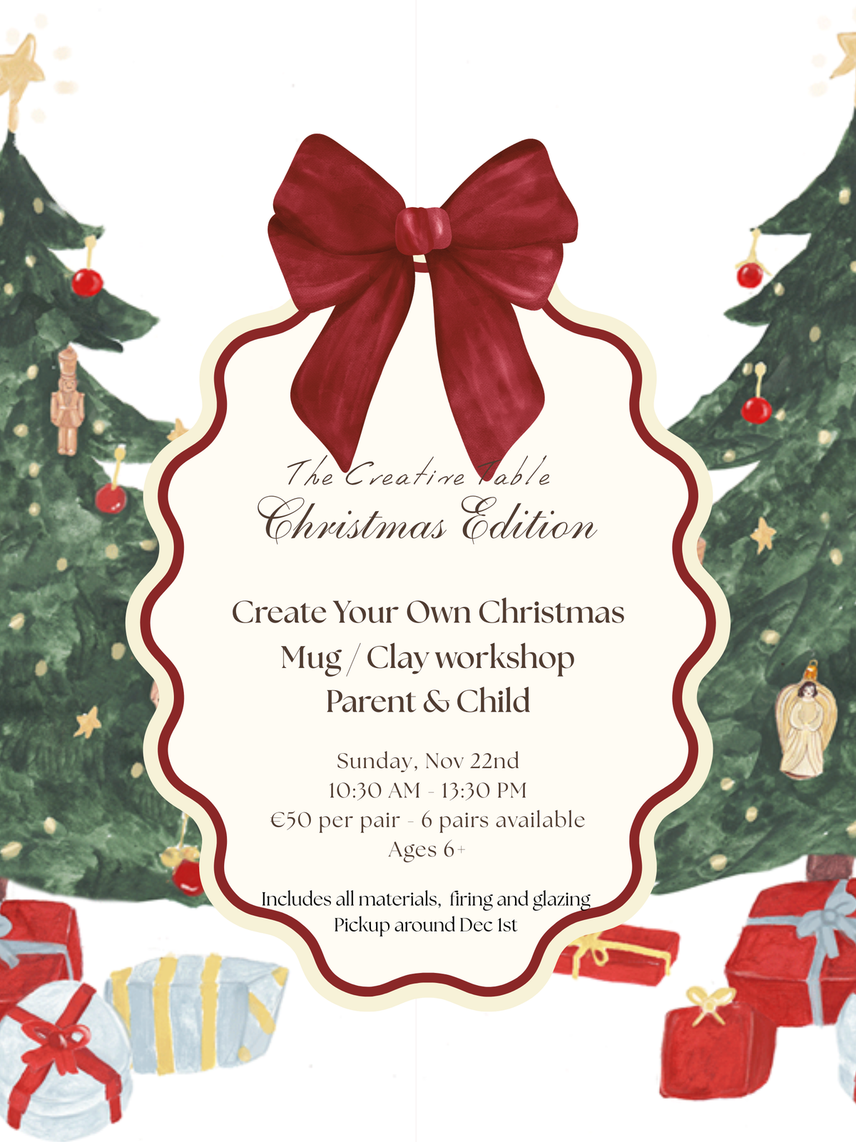 Parent & Child Christmas Mug Workshop