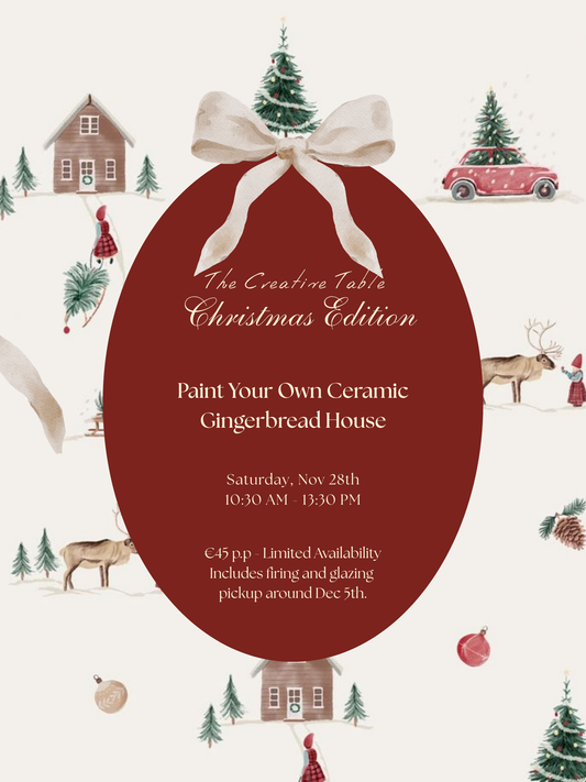 Paint Your Own Ceramic Gingerbread House