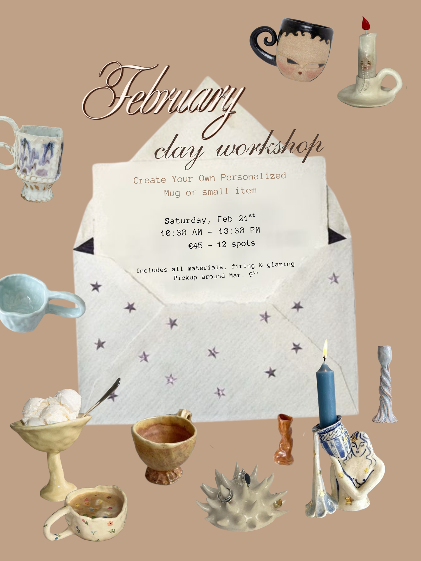 Create Your Own Mug or Small Item: Clay Workshop