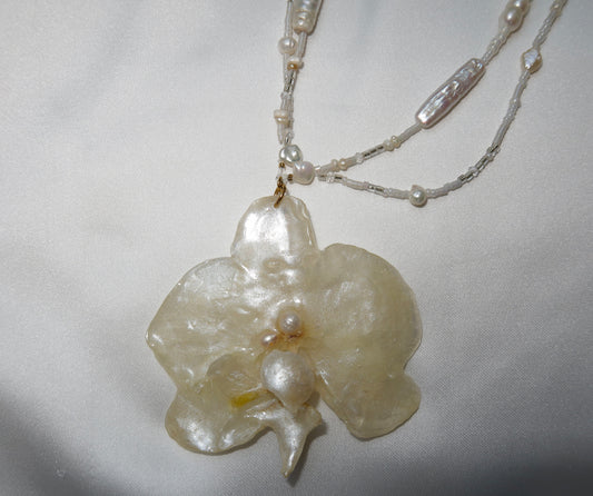 "CELESTINE" Orchid Necklace