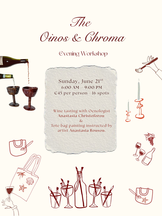 Oinos & Chroma | Wine Tasting & Tote Bag Painting Workshop